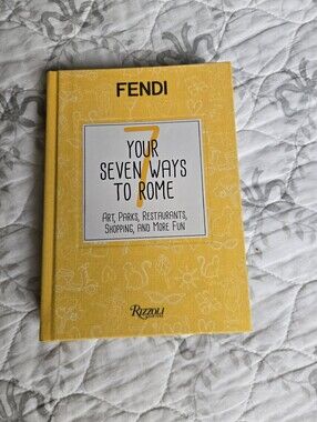 Fendi Yellow and White Travel Guide Booklet
